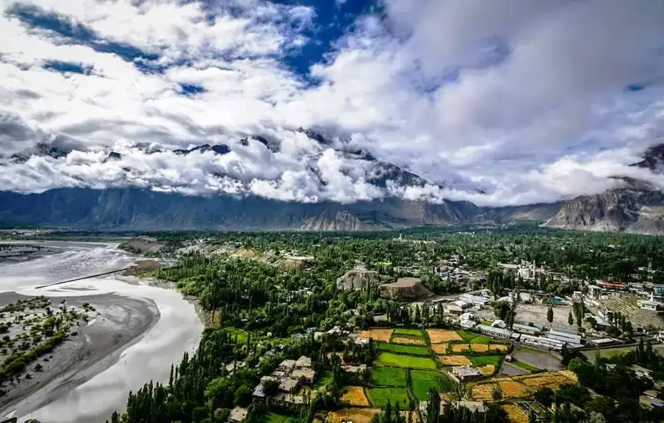 Gilgit Baltistan valley in northern areas